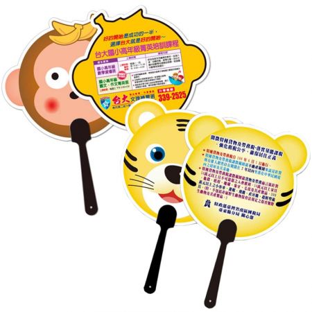 Custom hand fans logo can be offset printing or digital printing.