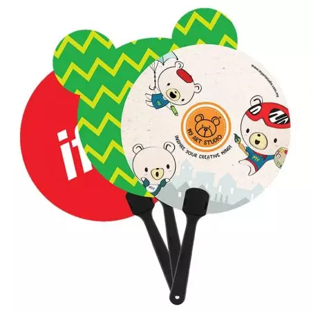 Promotional Plastic Hand Fan - Customize advertisement use hand fan.