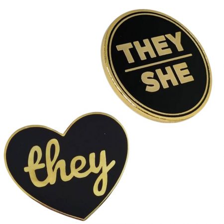 They / Them Pronoun Pin - They them pronoun pin can convey mutual respect and basic courtesy.