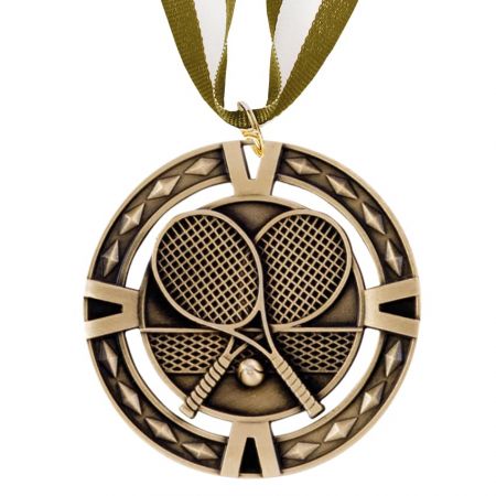 Personalized Tennis Medal - Check out our Tennis Medals, ideal for all types of tennis events and competitions.