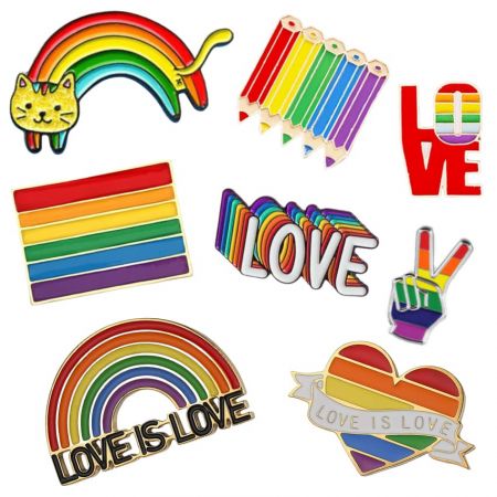 Os nossos pins LGBTQ são feitos sob medida de acordo com as suas necessidades exatas.