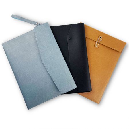 La bolsa de carpeta de cuero personalizada es una buena selección de producto promocional.