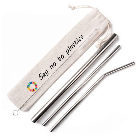Stainless Steel Drink Straws - Custom stainless steel straws are good way to say no to plastic.