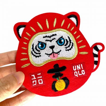 Customized Embroidered Coaster - Welcome to customize embroidery patch with felt.