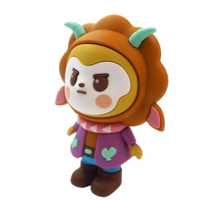 3D action figures in PMS colors.