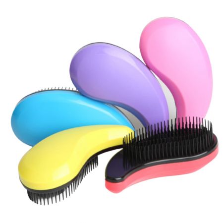 The logo on the personalised hair brushes will initiate a conversation about the company.
