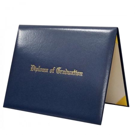 Porte-certificat en cuir - Porte-certificat en cuir pour certificat de graduation.