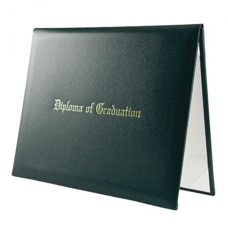 Leather certificate holder can be customized color.