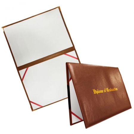 Leather Diploma Certificate Holder Provides Four Common Size References.