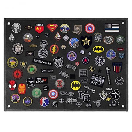 Подвесная коллекция патчей - Соберите все разнообразие нашивок.