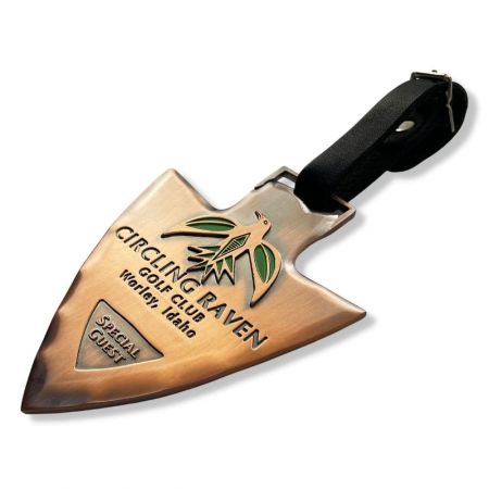 Each golf bag tag is made of high-grade metal.