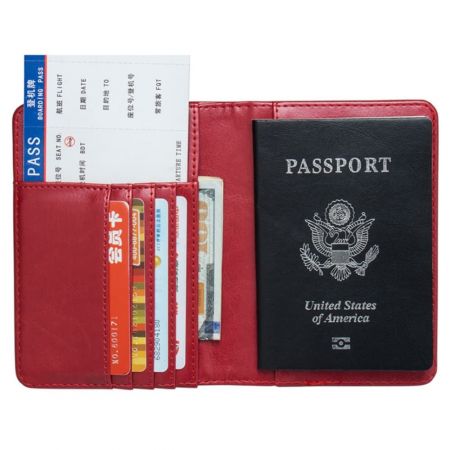 Las fundas de pasaporte de cuero están hechas de cuero genuino o cuero PU.