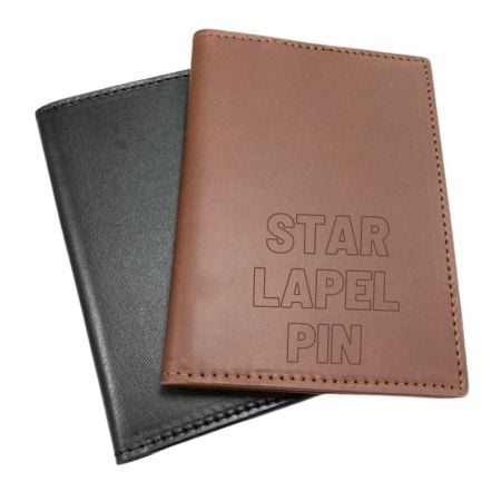 High-quality leather passport covers.