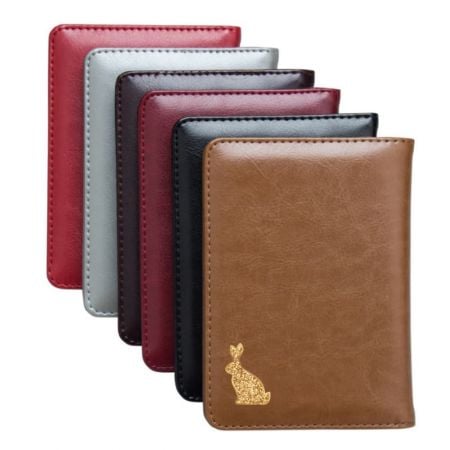 PU leather passport cover that is multi-functional.