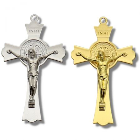 Custom Saint Christopher religious pendant.