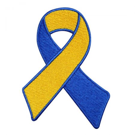 Medvetenhetsrosettpatch - Cancerrosettpatch