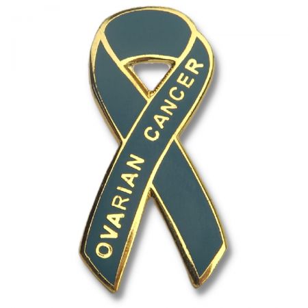 Fém Szalag Kitűzők - Mentális egészség tudatossági szín.