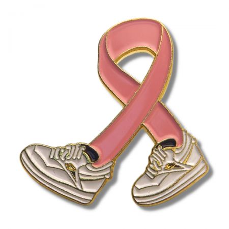 Egyedi fém tudatossági szalag kitűzők.