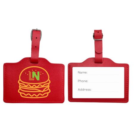 Leather luggage tags are a popular choice for travelers.