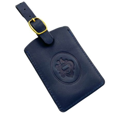 Leather luggage tags can be easily customized with your brand.