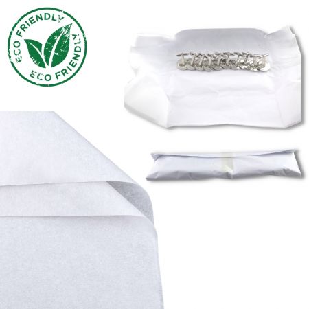 Pacchetto eco-friendly - Il pacchetto verde è realizzato con materiali di carta sostenibili.