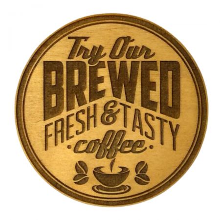 Custom Wood Coasters - Personalised coasters are made of wooden.