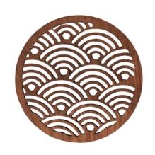 Hollow-Out Wood Coaster