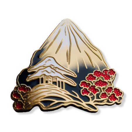 The badge celebrates the enduring legacy of Japan, its people, and its traditions.