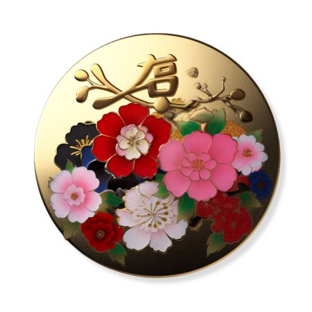 Pin-emblemet er et stilfuldt tilbehør, der fejrer den vedvarende arv.