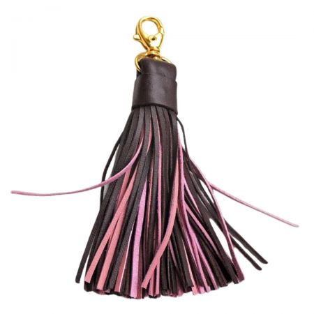 Chaveiro de franjas de couro de alta qualidade