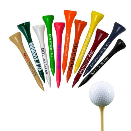 Egyedi Golf Tűk - Egyedi műanyag golf tűk és fa golf tűk.