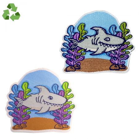100% Recycled Polyester Threads For Custom Iron On Patches - Custom eco-friendly patches.