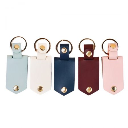 Leren foto sleutelhanger als cadeau.