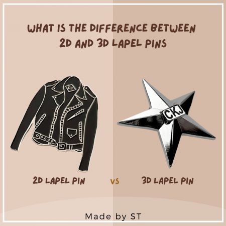 What is different the 2d lapel pin and 3d lapel pin.