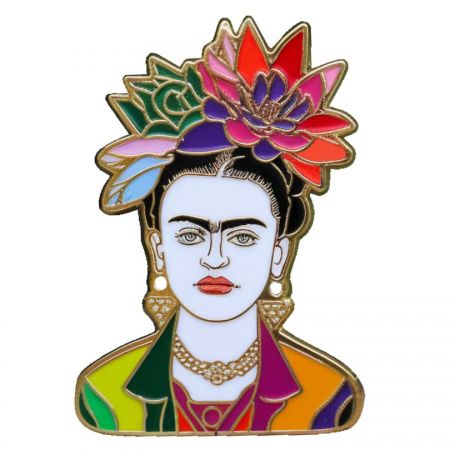Булавка с изображением Фриды Кало