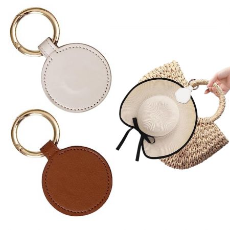 यात्रा के लिए लेदर मैग्नेटिक हैट क्लिप। - यात्रा के लिए मैग्नेटिक हैट क्लिप।