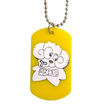 Silicone dog chain necklace.