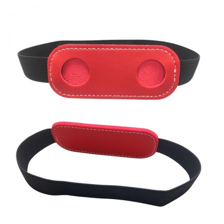 Elastic pen holder for book.