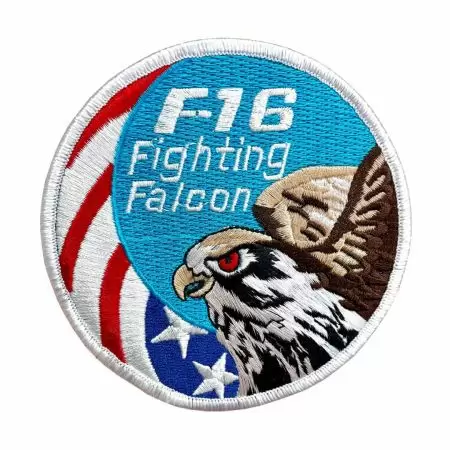 F-16 Fighting Falcon Embroidered Badges - Elevate your F-16 Fighting Falcon passion with our meticulously crafted patches.