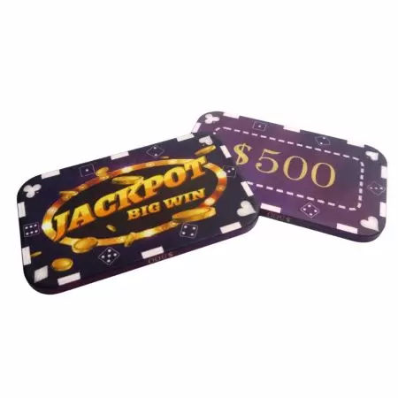 Fichas de poker de cerâmica.