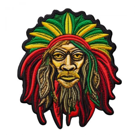 Conception personnalisée des patches rasta.