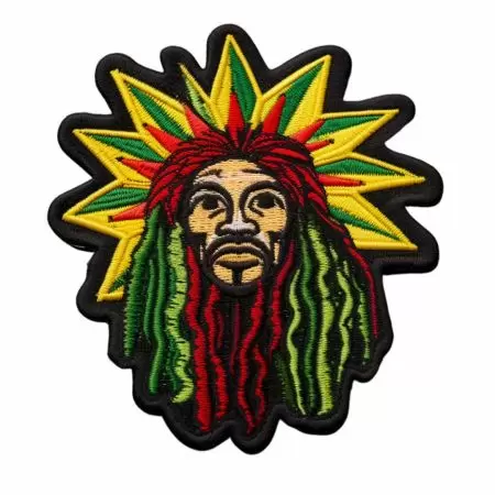 Custom reggae style applique.