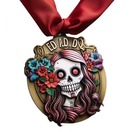 Order your custom Dead of the dead run medals today.