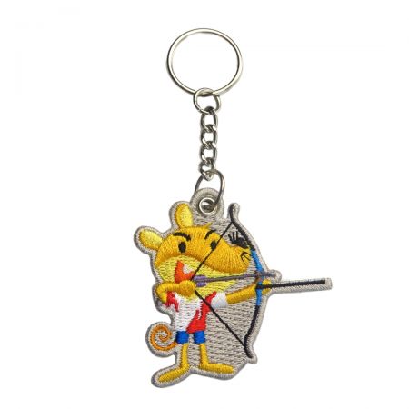 Our embroidered key ring offers the option of embroidery on either a single side or both sides.