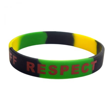 Anpassat tryckt gummiarmband.