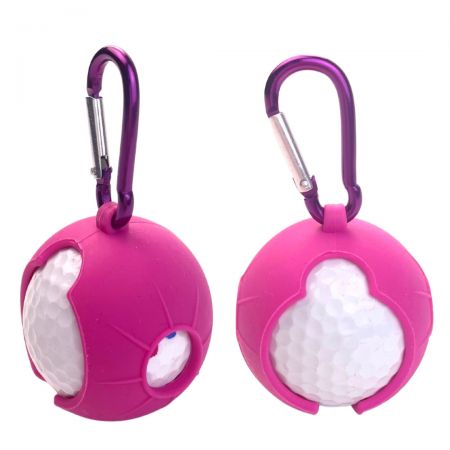 Porta palline da golf in gomma siliconica.