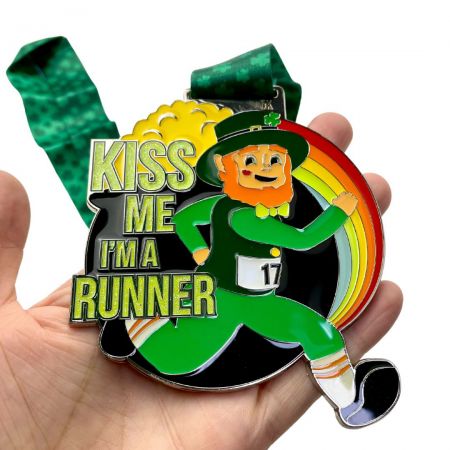 The St Patrick's Day medal is made of zinc alloy.
