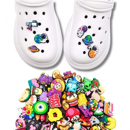 PVC Shoe Charms - PVC shoe charms are soft and has the feel of rubber.