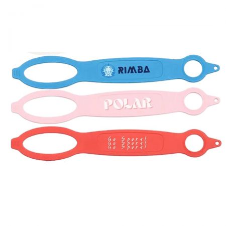 Individueller Logo-Wasserflaschenträger.