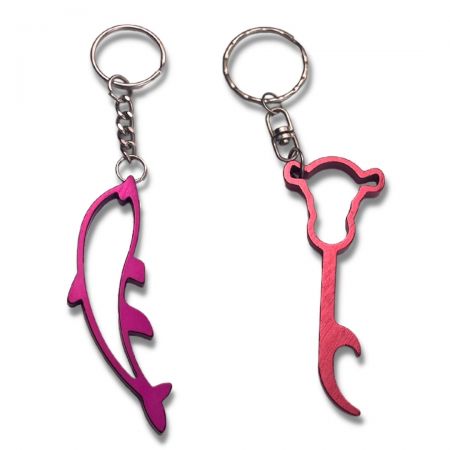 Promotionel metal dåseåbner nøglering.